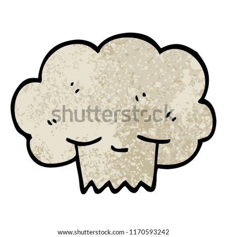 grunge textured illustration cartoon explosion cloud