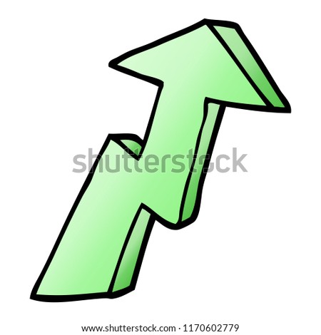 vector gradient illustration cartoon business growth arrow