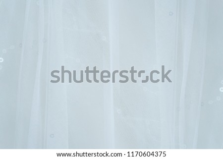 Close up Soft focus of delicate white wedding dress background.