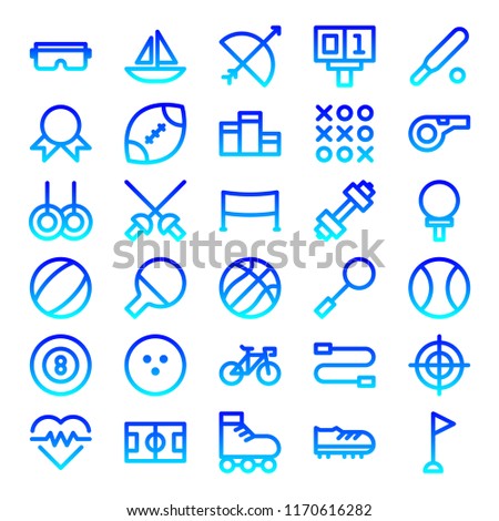 Sport icon set. Perfect for websites, brands, and illustration projects