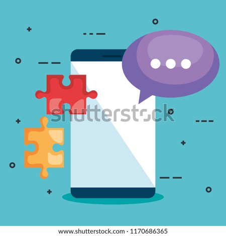 smartphone with teamwork icons