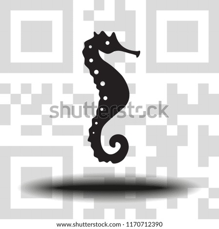 Vector icon seahorse