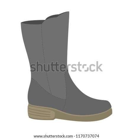 Waterproof shoe icon. Flat illustration of waterproof shoe vector icon for web design