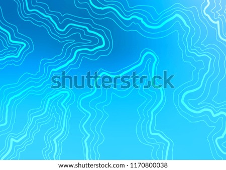 Light BLUE vector background with abstract lines. organic illustration in marble style with gradient.  The elegant pattern for brand book.