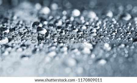 macro dew drop on floor. water drop close up.crystal macro.light on dew drop.blur background. Royalty-Free Stock Photo #1170809011