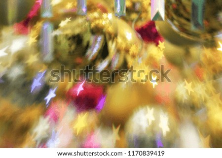 the Abstract bokeh background with x;mas light effect