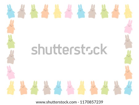 Illustration of rabbit: frame