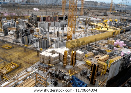Huge construction site, Vienna, Austria  Royalty-Free Stock Photo #1170864394