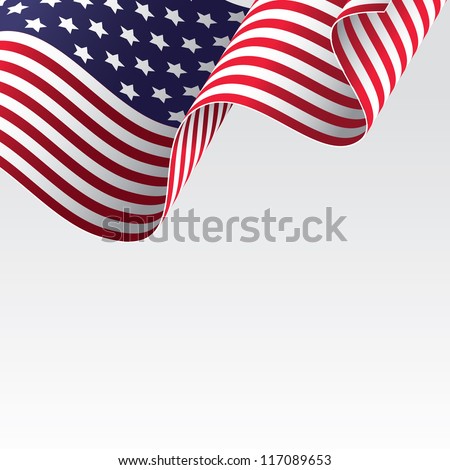 USA flag, raster version - vector version also available