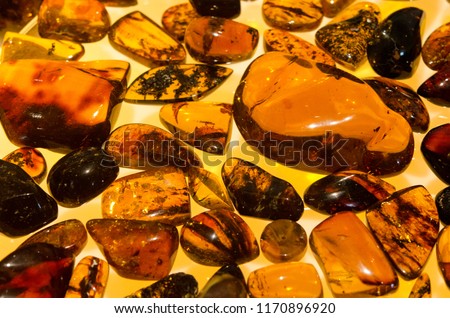 Mexican amber handcrafts