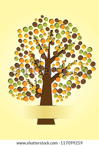 tree paper vector illustration