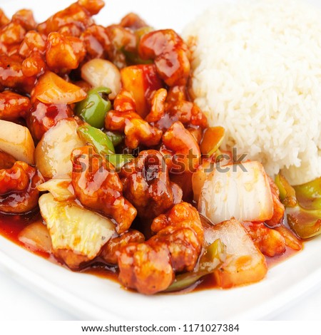 Pineapple Sweet and Sour Boneless Royalty-Free Stock Photo #1171027384