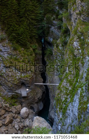 Viamala gorge in Swiss canton Graubünden