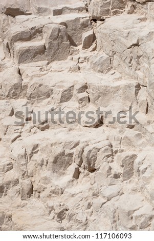 Rock texture - Ein Gedi nature reserve off the coast of the Dead Sea.