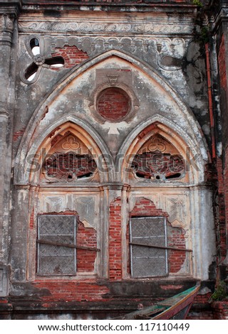 Old church windows Hai Ly, Hai Hau, Nam Dinh