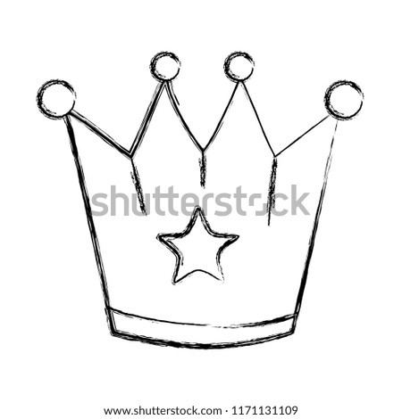 grunge metal crown object with stars design