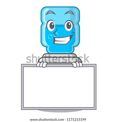 Grinning with board cartoon water cooler for office and home