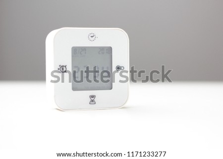 new technology on digital clock for access time. Digital clock for time concept. 