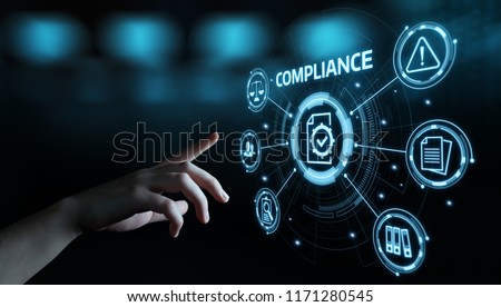 Compliance Rules Law Regulation Policy Business Technology concept. Royalty-Free Stock Photo #1171280545