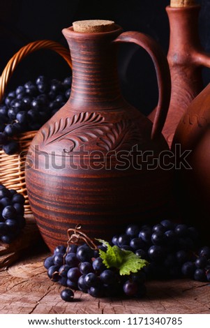 Traditional Georgian wine, this year's harvest