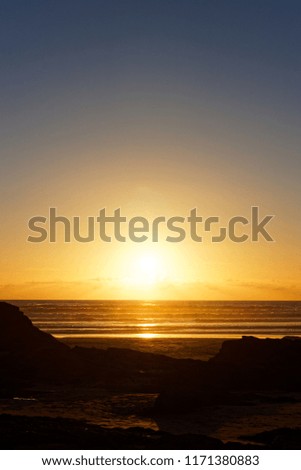 Sunset Over the Sea