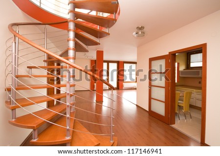 modern stairs Royalty-Free Stock Photo #117146941