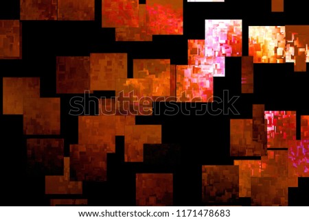 war monster, allegory of hell,
Abstract illustration with cubist effects,art  digital, abstract, mosaic effects, black background,  Royalty-Free Stock Photo #1171478683