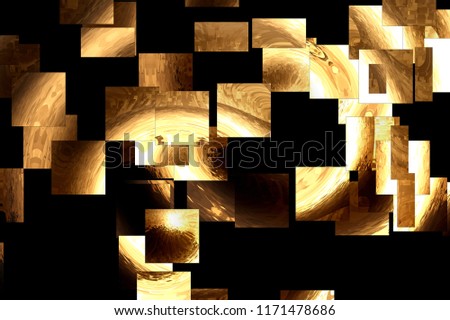 war monster, allegory of hell,
Abstract illustration with cubist effects,art  digital, abstract, mosaic effects, black background,  Royalty-Free Stock Photo #1171478686