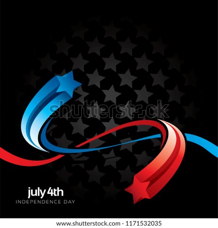 Greeting card for independence day