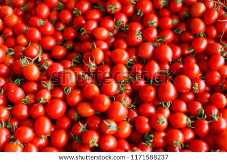 Red fresh ripe tomato pattern background