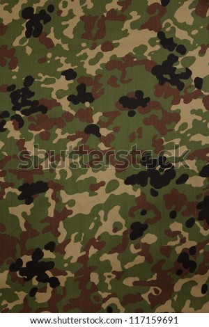 Japanese armed force flecktarn camouflage fabric texture background