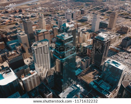City Morning Aerial