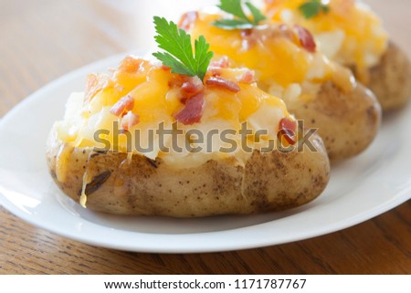 Twice Baked Potato Royalty-Free Stock Photo #1171787767