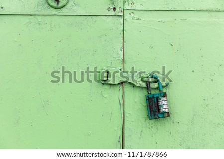 padlock on the door