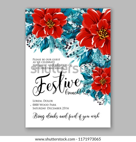 Floral background for wedding invitation, baby shower invitation, christmas party invitation, bridal shower invitation, greeting card, floral clip art vector illustration