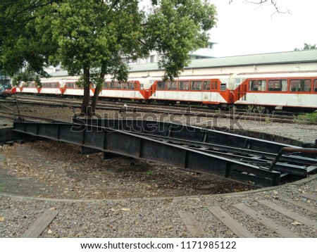 Alishan Forest Railway Garage Park - Deactivated Train Royalty-Free Stock Photo #1171985122