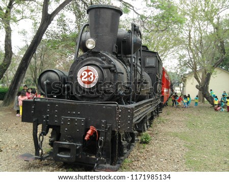 Alishan Forest Railway Garage Park - Deactivated Train Royalty-Free Stock Photo #1171985134
