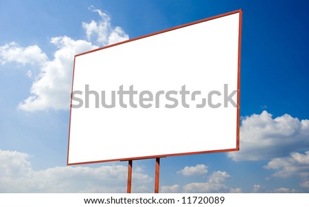  billboard on background sky