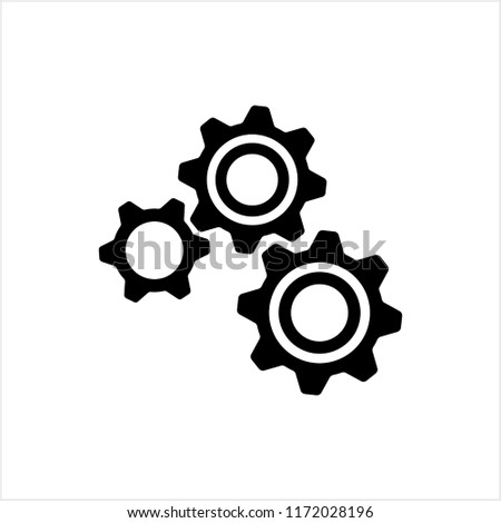 Setting Icon, Gear, User Preference Setting Vector Art Illustration