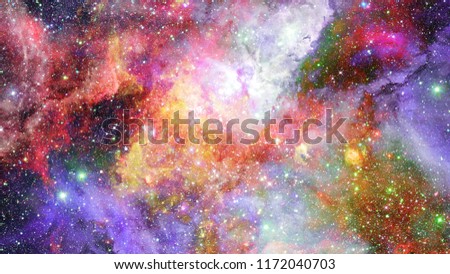 Supernova explosion with glowing nebula in the background. Elements of this image furnished by NASA.
