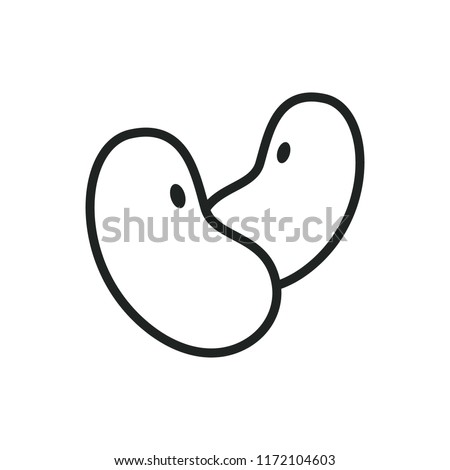 beans vector icon Royalty-Free Stock Photo #1172104603