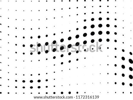 Abstract halftone wave dotted background. Halftone twisted grunge pattern, dot, circle.  Vector modern optical halftone pop art texture for poster, business card, cover, label mock-up, sticker layout
