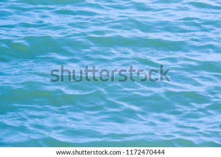 Blue water sea wave texture background