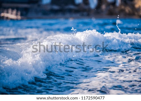 Beautiful white waves