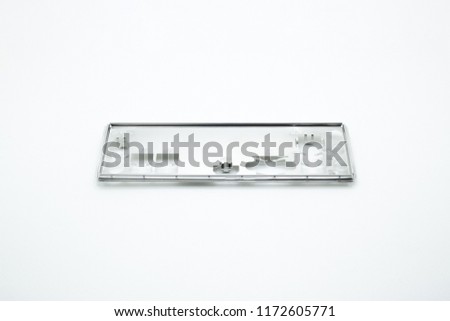 new silver Computer port case isolated on white background