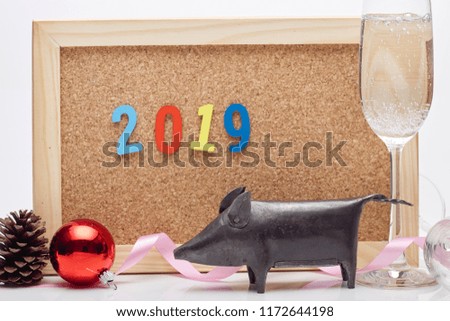 China Happy New Year 2019 of pig