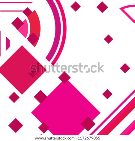 Vector Abstract geometric shape from colored rhombs