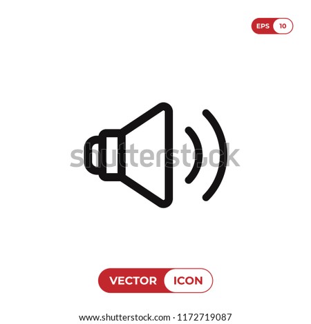 Speaker icon vector