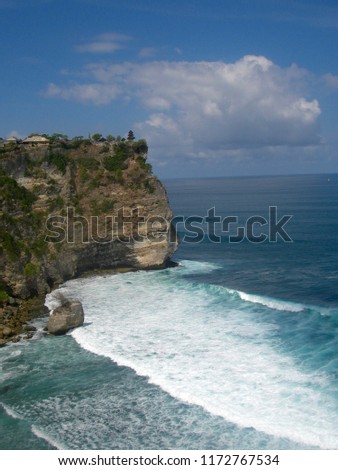 Cliff with the sea at BAli