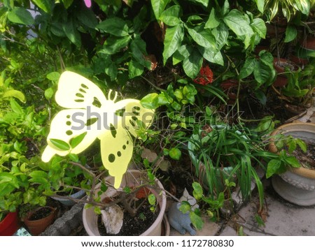 Garden butterfly decor